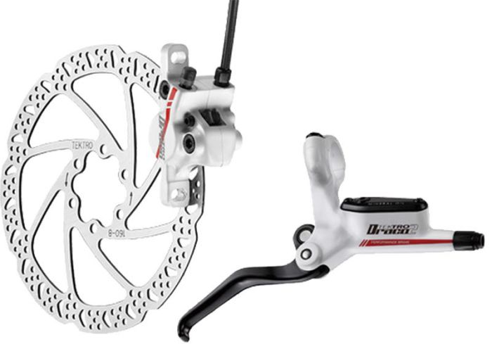 Disc brake hydraulic Tektro Draco 2-R-160 White