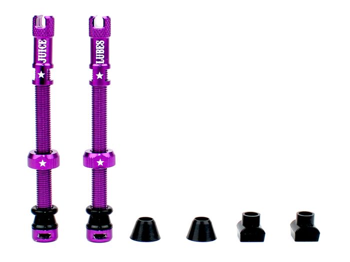 JUICE LUBES Tubeless Valves Purple 65mm 5060731387417