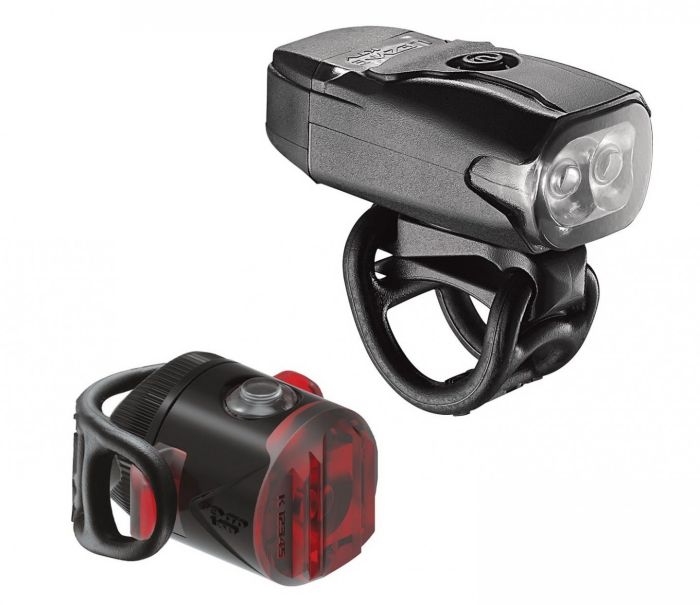 Set light LEZYNE LED KTV DRIVE / FEMTO USB PAIR Black