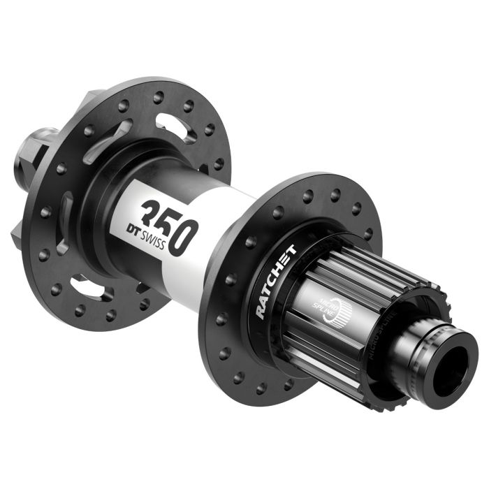 DT SWISS Rear Hub 350 12x157 6 bolt Micro Spline SL12 32H Black H350ODD2R32SA2440S