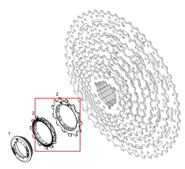 TEKTRO Cogs CS-M5000-10 11+13 ABOT001138