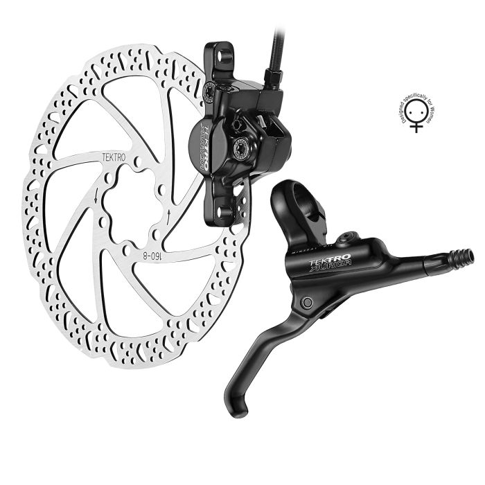 Disc hydraulic brake rear Tektro Auriga-R HD-M290 Black