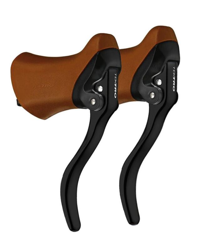 TEKTRO Road Brake Lever RL340 Pair Brown Black