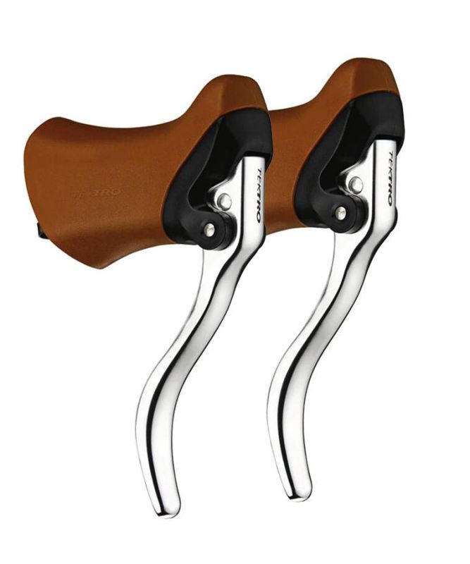 TEKTRO Road Brake Lever RL340 Pair Brown Silver