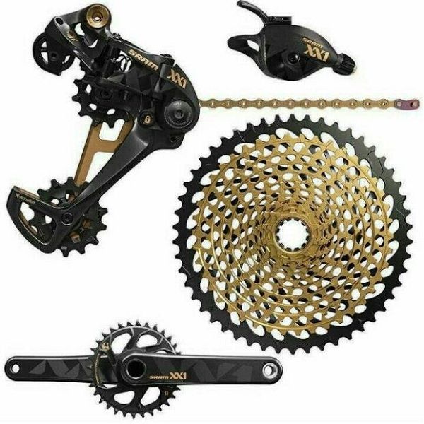 Grupset transmission SRAM XX1 EAGLE 12sp DUB 170 BOOST GROUPSET Gold 00.7918.075.006