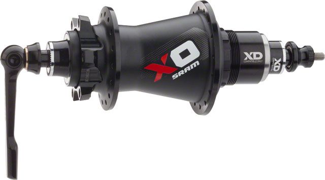 SRAM X0 Rear hub Disc QR 32H Black Red Sram XD 00.2018.006.010