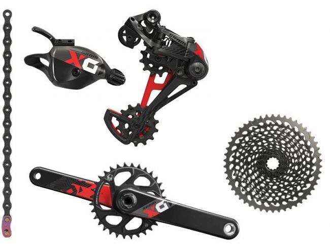 Grupset transmission SRAM X01 EAGLE 12sp DUB 175 GROUPSET RED 00.7918.074.001