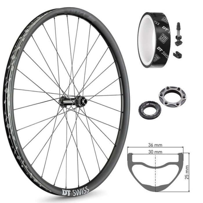 Front wheel DT SWISS EXC1200 Spline Boost 29 "Centerlock 15x110mm