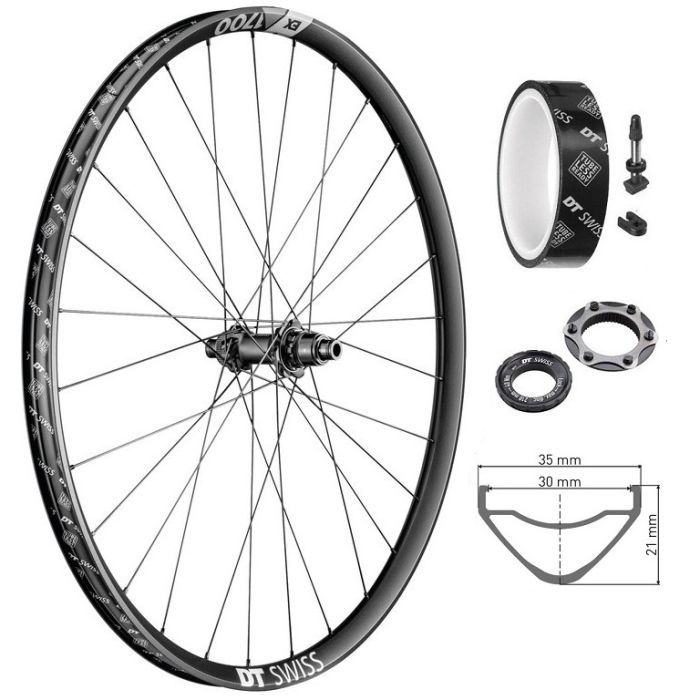 Rear wheel DT Swiss EX1700 Spline Boost 27.5 "Centerlock Sram XD 12x148mm