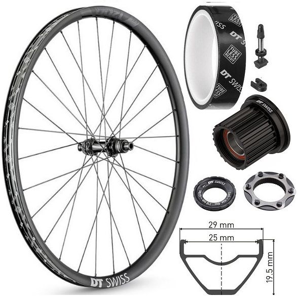 Rear wheel DT Swiss EXC1200 Spline Boost 29 "Centerlock Sram XD 12x148mm