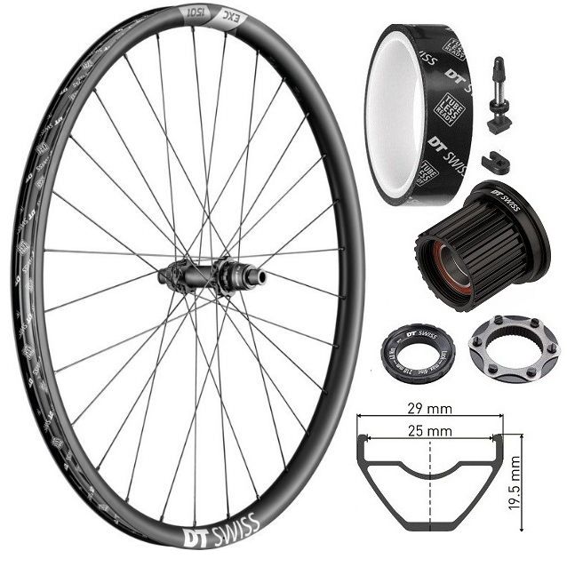 Rear wheel DT Swiss EXC1501 Spline Boost 29 "Centerlock Sram XD 12x148mm