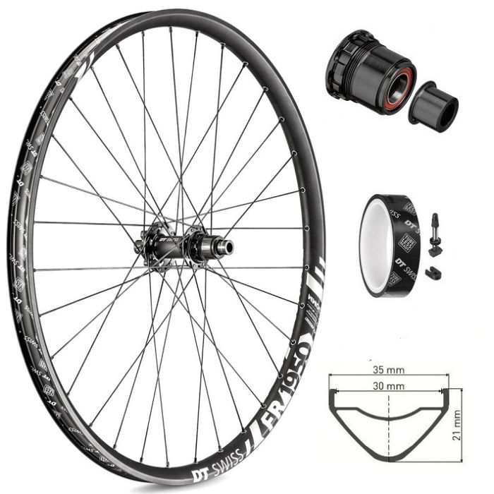 Rear wheel DT Swiss FR1950 27.5 "6-Bolt Shimano HG 12x150mm