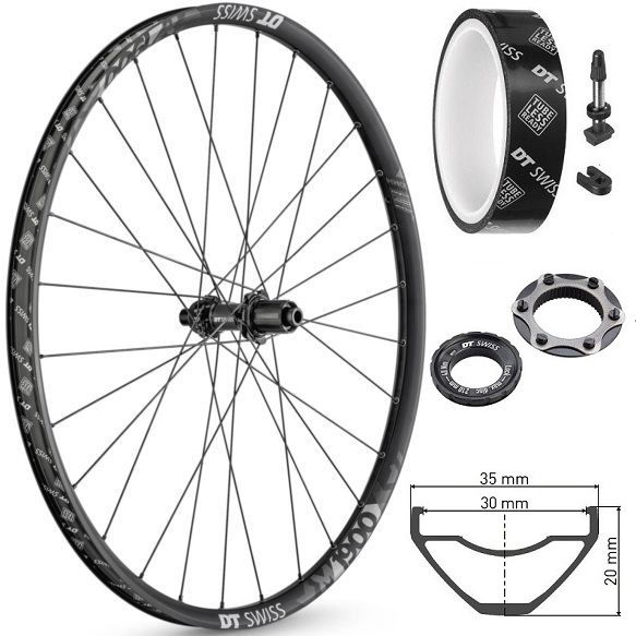 Rear wheel DT Swiss M1900 Spline 30 Boost 29 "Centerlock Sram XD 12x148mm