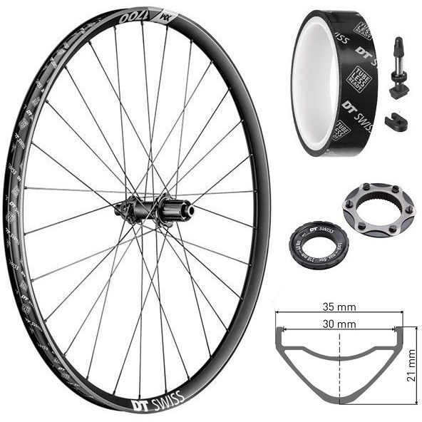 Rear wheel DT Swiss XM1700 Spline Boost 27.5 "Centerlock Shimano HG 12x148mm