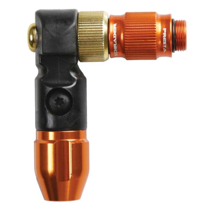 Head to the outdoor pump Lezyne ABS-1 PRO HV CHUCK Orange