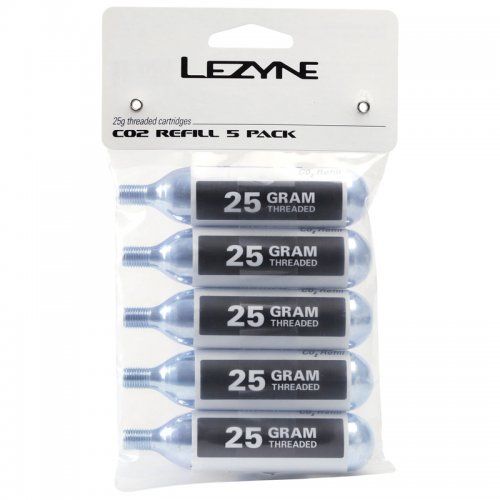 Cartridges pump box 30 pieces Lezyne CO2 25G BOX Silver