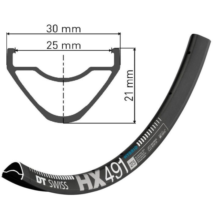 Rim DT SWISS HX491 27.5 "28H