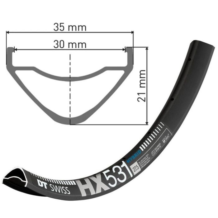 Rim DT SWISS HX531 27.5 "32H