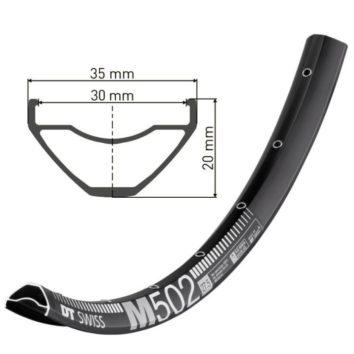 Rim DT SWISS M502 27.5 "28H