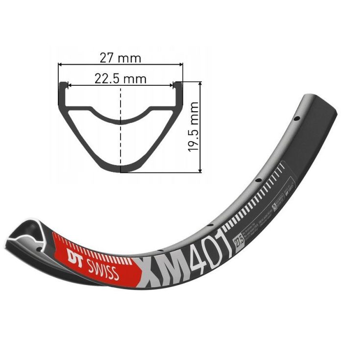 Rim DT SWISS XM401 27.5 "28H