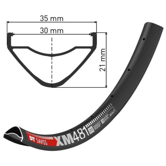 Rim DT SWISS XM481 27.5 "28H