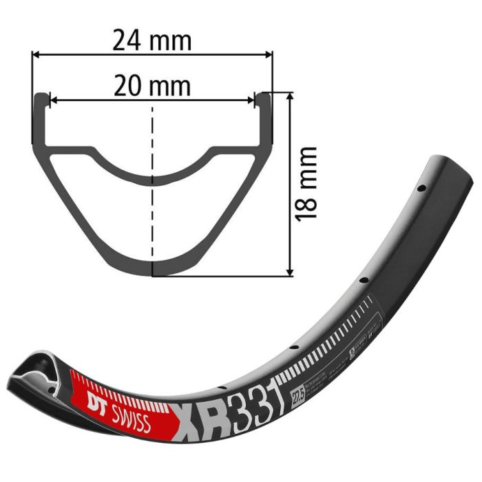 DT SWISS XR331 rim 29 "28H