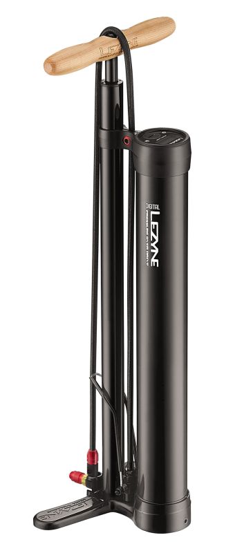 Floor pump with a storage stack LEZYNE DIGITAL PRESSURE OVER DRIVE 2018 Black