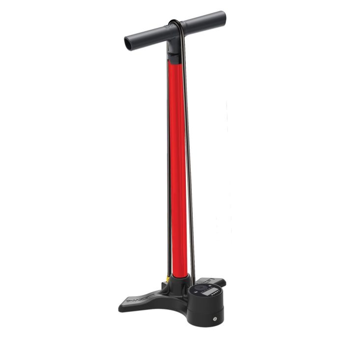 Floor Pump Lezyne MACRO FLOOR DRIVE DIGITAL DV RED 220psi DUAL VALVE 2019