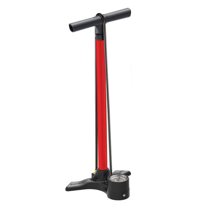 Floor Pump LEZYNE MACRO FLOOR DRIVE Red 220psi ABS-1 CHUCK