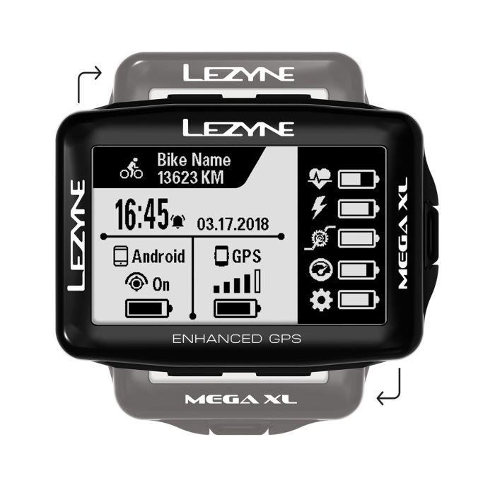 Bike Computer LEZYNE MEGA XL GPS Black