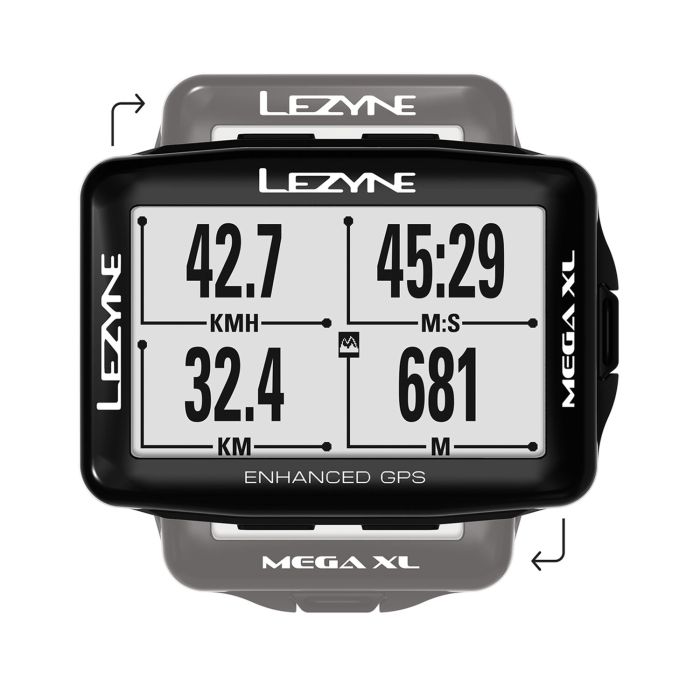 Bike Computer LEZYNE MEGA XL GPS Black