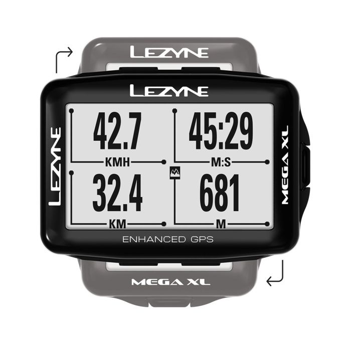 Cycling computer Lezyne Mega XL GPS HR / ProSC LOADED Black