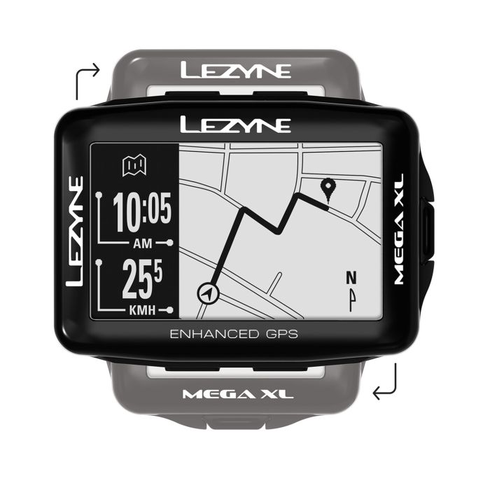 Bike Computer LEZYNE MEGA XL GPS Black