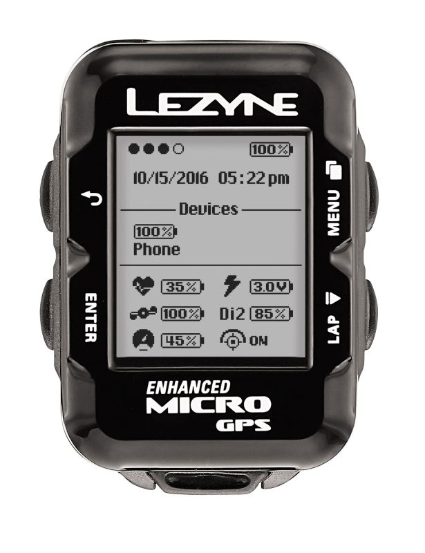 LEZYNE Micro GPS HR LOADED + Heart Rate Monitor Black