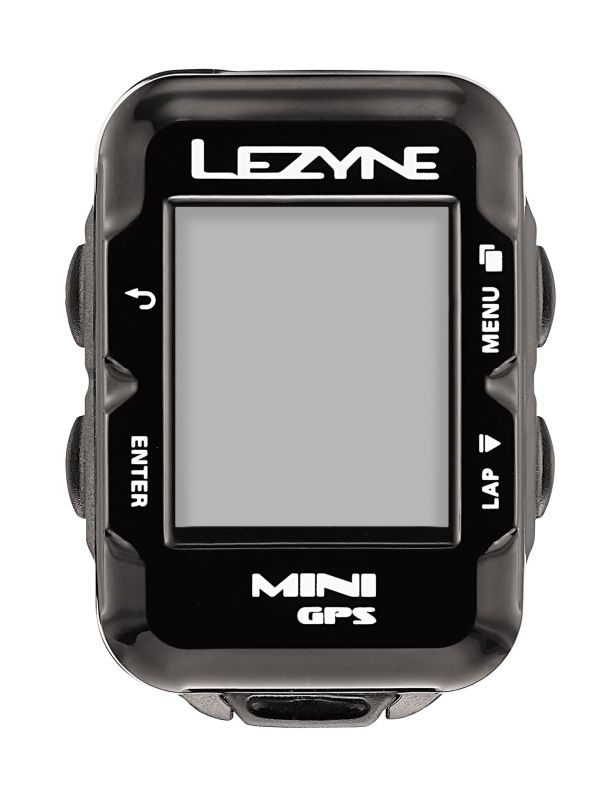 Bike computer with GPS LEZYNE MINI HR LOADED + Heart Rate Monitor Black