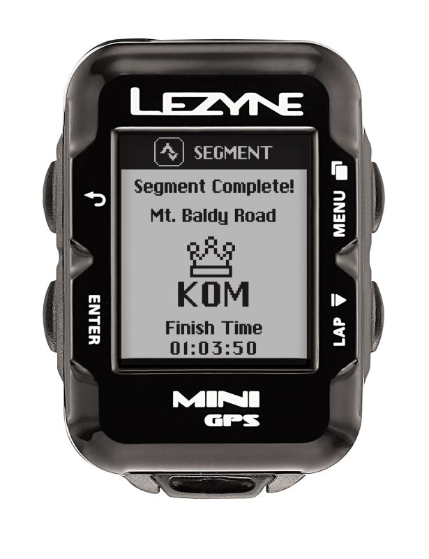 Bike computer with GPS LEZYNE MINI HR LOADED + Heart Rate Monitor Black