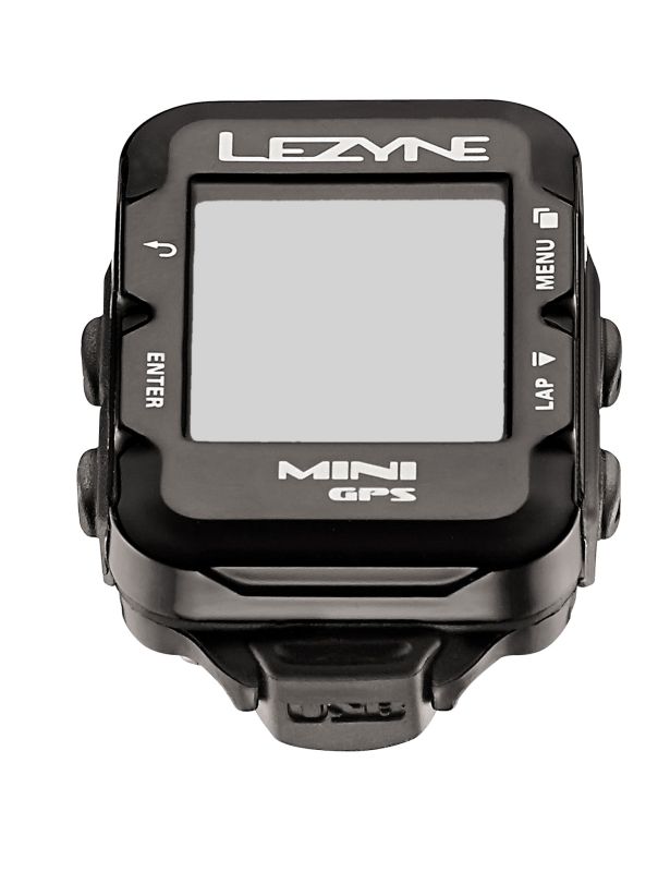 Bike computer with GPS LEZYNE MINI HR LOADED + Heart Rate Monitor Black