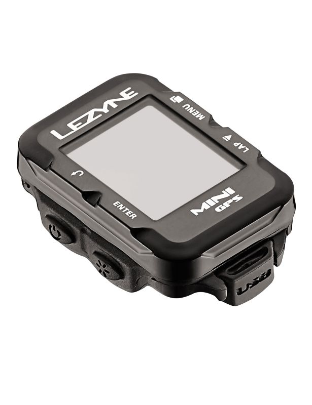 Bike computer with GPS LEZYNE MINI HR LOADED + Heart Rate Monitor Black