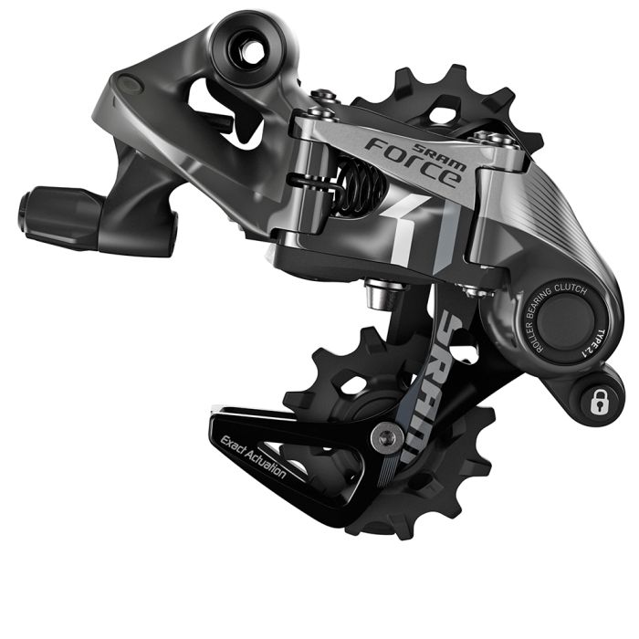 The rear derailleur SRAM FORCE1 11 speeds Short Cage