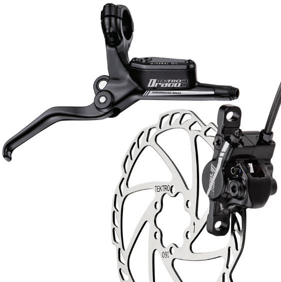 Hydraulic disc brake Tektro Draco 2-R-160 Black