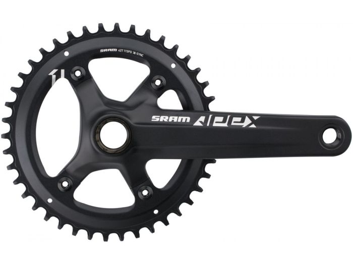 Cranks SRAM APEX 1 GXP 165mm Black 42T XSYNC 00.6118.476.000