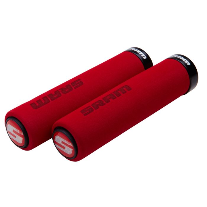 Grips with locks SRAM FOAM 129mm Red Black