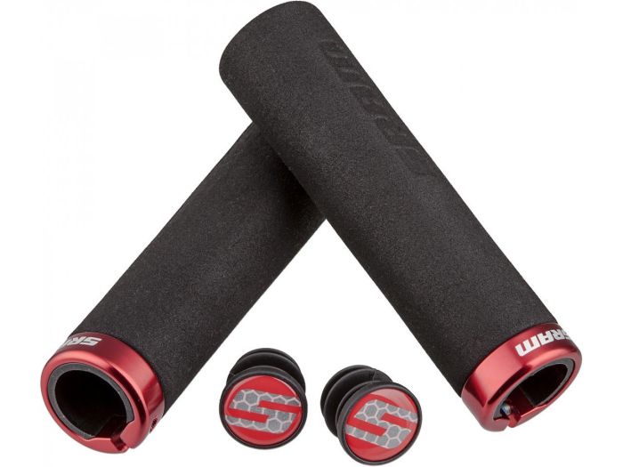 Grips SRAM LOCKING GRIPS FOAM 129 Black Red 00.7915.068.020