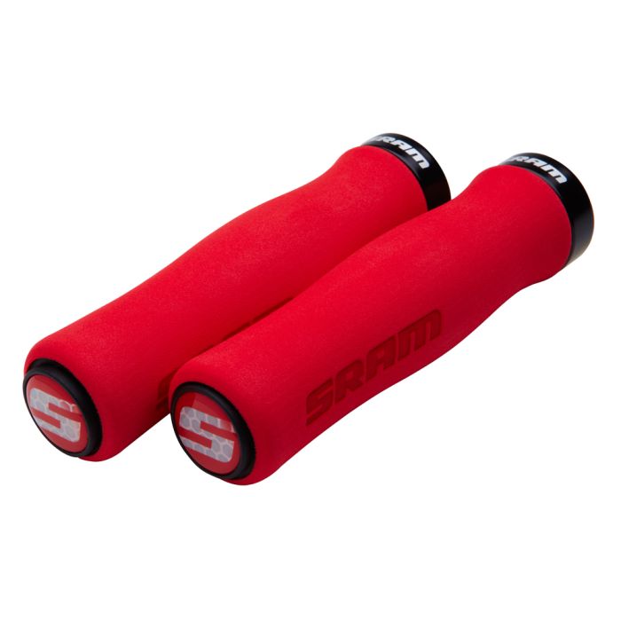 Grips with locks SRAM FOAM Contour 129mm Red Black