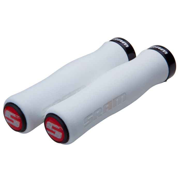 Grips with locks SRAM FOAM Contour 129mm White Black