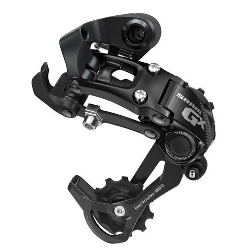 The rear derailleur SRAM GX TYPE 2.1 10 speeds Short Cage Black