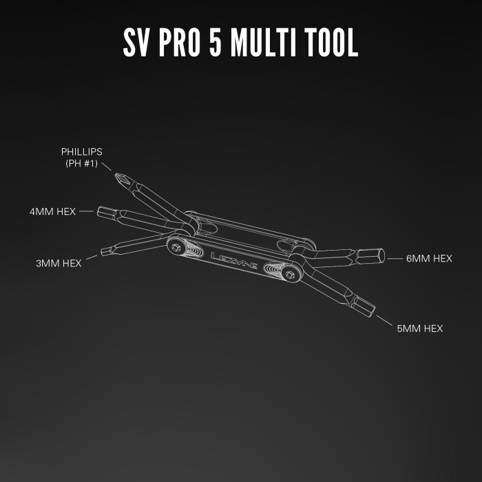 Multitul Lezyne SV PRO 5 Chorniy Y14