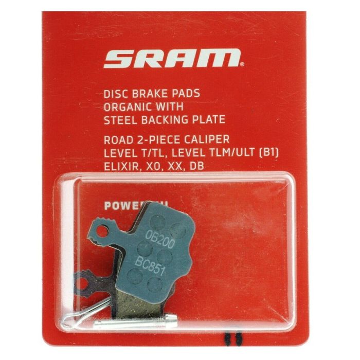 Brake pads Sram Elixir / DB / Level TL / Level T / Level / Level ULT / TLM B1 organic steel-backed 00.5315.035.031