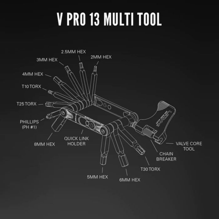 LEZYNE Multi Tool V PRO 13 Black