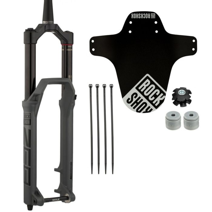 Fork ROCKSHOX ZEB Ultimate Charger 2.1 RC2 - Crown 27.5" Boost™ 15x110 160mm Grey Alum Str Tpr 44offset DebonAir (includes Fender,2 Btm Tokens, Star nut & Maxle Stealth) A1